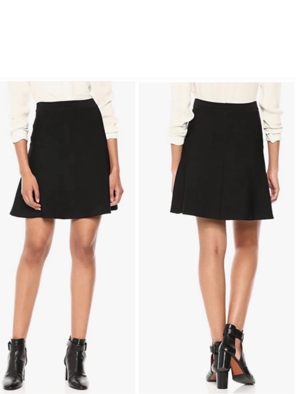 Theory Doritta Lustrate A Line Black Skirt Size XS